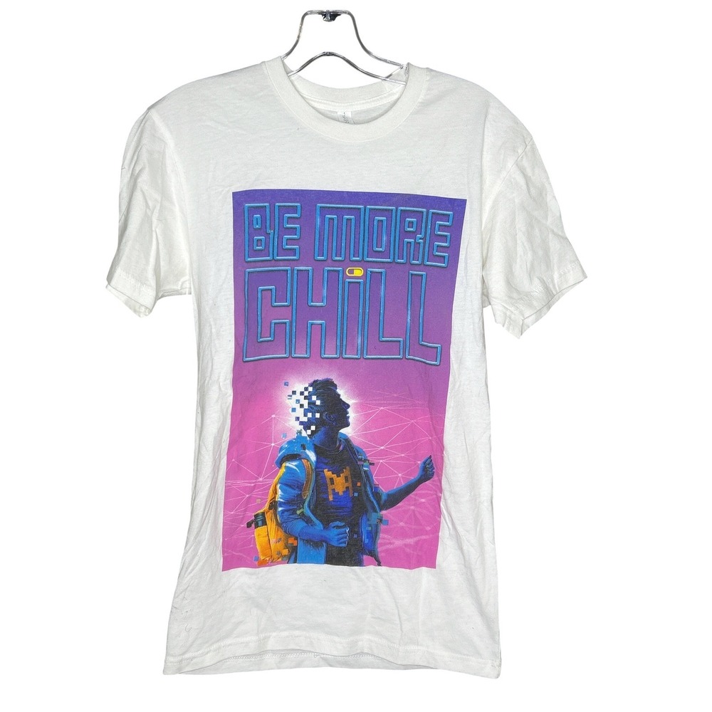 Be More Chill‎ XS NEW! T Shirt Graphic Tee White musical play broadway